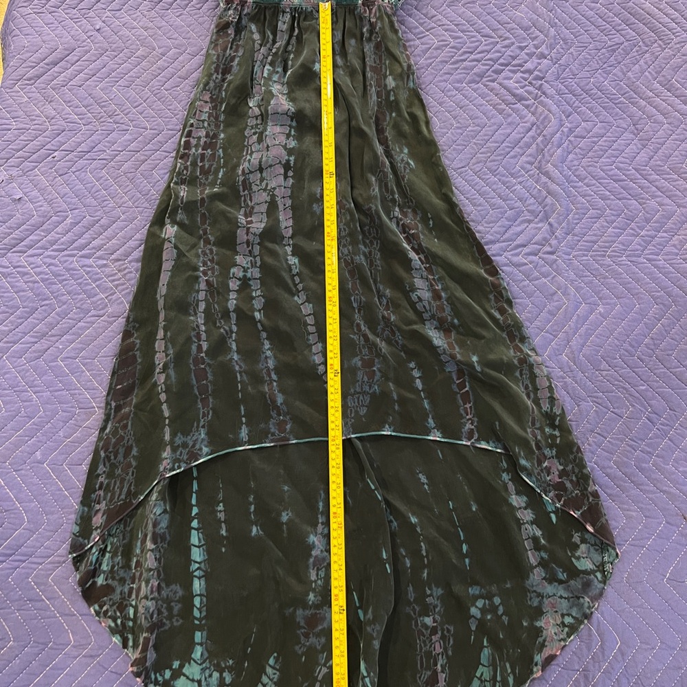 Hard Tail Purple and Teal Tie-Dye Top